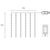 Springos CL4022 LED LUČKE 300 LEDOV