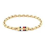 TOMMY HILFIGER Zapestnica Bruce  mornarska / zlata / rdeča / bela