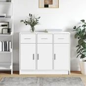 Vidaxl vidaXL Omarica, bela, 91x28x75 cm, material na osnovi lesa