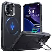 Hibridni ovitek ESR Cyber Armor Kickstand za iPhone 17 - black