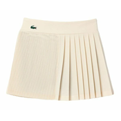 Ženska teniska suknja Lacoste Ultra-Dry Pleated Tennis Skirt - white/navy blue