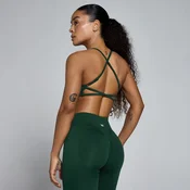 MP Womens Lift Seamless Strappy Bra - Dark Emerald - XS