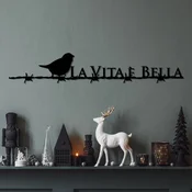 Wallity Zidna dekoracija Vita E Bella 4, 86 x 15 cm, Crna