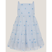 Monsoon Haljina za devojcice Thea Embroidered Dre, Plava