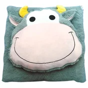 Otroška blazina CUDDLI FRIENDS 70x70 cm plišasta - več barv Barva: Siva