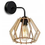 GH MODERNA UNIKATNA LESENA LED STENSKA SVETILKA