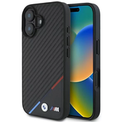Bmw OVITEK BMW CARBON TRICOLOR LINE ZA MAGSAFE ZA IPHONE 16 PLUS ČRN, (21899033)