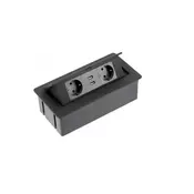 GTV potopna vtičnica SOFT 2x schuko 2x USB