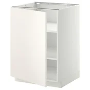 METOD Podni element s policama, bela/Veddinge bela, 60x60 cm