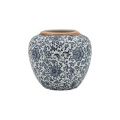 Homestar Vaza TITAN STONE D20xV18 cm, modri cvet