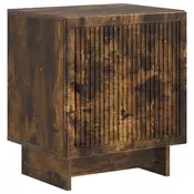 vidaXL vidaXL Nočna omarica Dimljen hrast 43 x 34,5 x 50 cm Inženirski les, (5000233545)