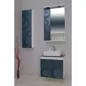 Toaletni ormaric sa umivaonikom Valnut 60 Silver – Pino art