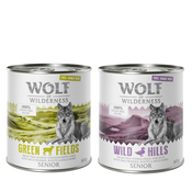 10% popust! Mokra pasja hrana Wolf of Wilderness mešana pakiranja - 6 x 800 g: SENIOR Free-Range Meat mešano pakiranje