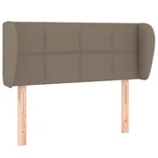 Vidaxl Vzglavje z ušesi taupe 103x23x78/88 cm blago