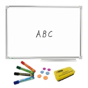 shumee Tabla za suho brisanje 600x450 v aluminijastem okvirju + marker 3160 4 barve + magneti + goba EVA