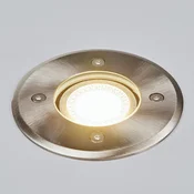 Lindby talna vgradna svetilka Insa, O11cm, nerjaveče jeklo, GU10, IP67 - Sodobni - nerjaveče jeklo, prozorno