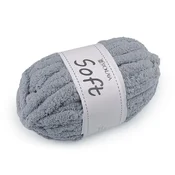 Pletena preja chenille soft 250 g - golobje siva