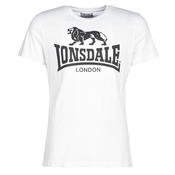 Lonsdale Majice s kratkimi rokavi LOGO Bela