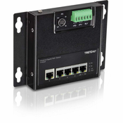 Trendnet TI-PG50F mrežni prekidac Neupravljano Podrška za napajanje putem Etherneta (PoE) Crno