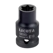 Boni-shop 1/2 šestkotni Udarni Ključ E20, 38 mm, Cr-Mo s Črnim Fosfatnim Premazom za Profesionalno Uporabo, (5000222323)