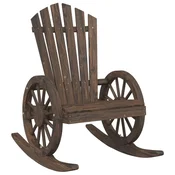 Vidaxl Vrtni gugalni stol Adirondack trden les jelke