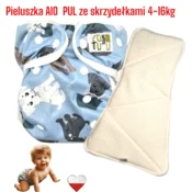 shumee NappiMe AIO PUL plenica za večkratno uporabo s krili BLUE DOGS