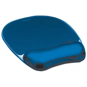 Podloga za miša sa odmaracem zgloba Crystals Gel-plava-Fellowes