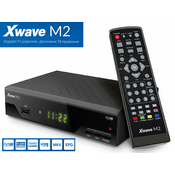 Xwave M2 DVB-T2 Set Top Box,LED,scart,HDMI,RF in-out,USB,media player,metalno kucište