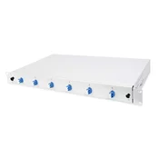 helos LWL 19 Breakoutbox mit 6-fach LC-duplex, Singlemode