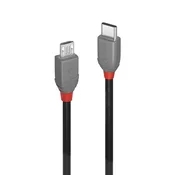 LINDY LINDY USB kabel USB 2.0 USB-C® vtič\, USB-mikro-B vtič 3.00 m črna 36893, (20561851)
