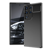 Techsuit – ovitek CarbonFiber za Samsung Galaxy S23 Ultra – črn