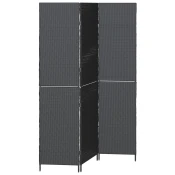 Pregradna pregaca Crna 146 x 180 cm poliratan