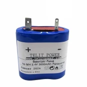 TELIT POWER Baterija NiMH panasonic za zumtobel 04797088, 2.4 V, 3000 mAh, Plava