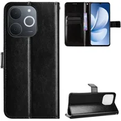 GS Realme Note 70T 4G preklopni ovitek, denarnica Crazy Horse, črna