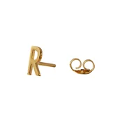 Pozlačeni srebrni uhan Design Letters