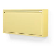 Svetlo rumena jeklena preklopna/stenska omarica za čevlje 75x37,5x12,5 cm Billy – Spinder Design