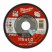 MILWAUKEE Tanka rezna ploca za metal PRO+ 115 x 1 x 22.2 mm
