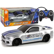 Avto na daljinsko upravljanje R/C Sports Car 1:24 Speed King - srebrna