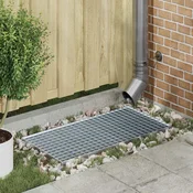 vidaXL Rešetka srebrna 80 x 40 x 2 cm Jeklo vroče pocinkano