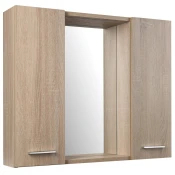ZOJA/KERAMIA FRESH STRIP ogledalna omarica z LED osvetlitvijo, 70x60x14cm, hrast platina - Rjava - 70x60x14 cm - Aqualine - ZOJA & KERAMIA FRESH MIRROR CABINET - 24 - MDF/laminat - Lepilo - Drugo - Nepravilen - 700 - 600 - 140 - IP22 - 540 - 4.3 - LED - 14