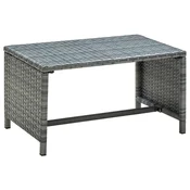 Vidaxl Klubska mizica 70x40x38 cm poli ratan