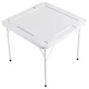 VEVOR Mahjong miza za 4 igralce zložljiva 90x90x74 cm bela