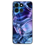 Silikonski črni ovitek za Motorola Moto G57 Power - Iris liquid