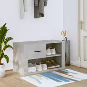 Vidaxl vidaXL Omarica za čevlje betonsko siva 80x35x45 cm