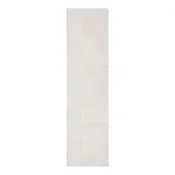 Rucno radena vunena staza boje slonovace 60x230 cm Checkerboard – Flair Rugs
