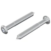 Vidaxl Vijak 2 szt. srebrna M6 x 50 mm Jeklo