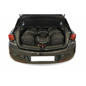 KJUST Komplet 4 kosov potovalnih torb AERO za OPEL ASTRA HATCHBACK 2015+