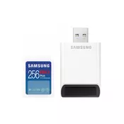 SAMSUNG PRO PLUS Full Size SDXC 256GB U3 + Card Reader (MB-SD256SB)