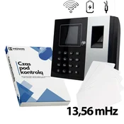 shumee Evidenca prisotnosti in delovnega časa USB, WiFi, WEB, P2P, IC Wiegand, LAN, dodatna baterija, 125 kHz in 13,56 MHz + 10 RFID kartic 13,56 MHz + e-knjiga