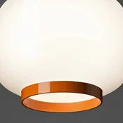 Foscarini Chouchin Reverse 1 LED obesek bela/oranžna - Kuhinja - Dizajn - bela, oranžna - Steklo